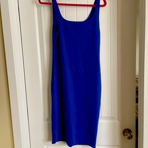 ZARA BLUE BODY CON DRESS.